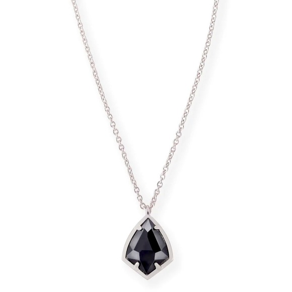 New Kendra Scott Cory Pendant Necklace In Silver - Picture 1 of 1